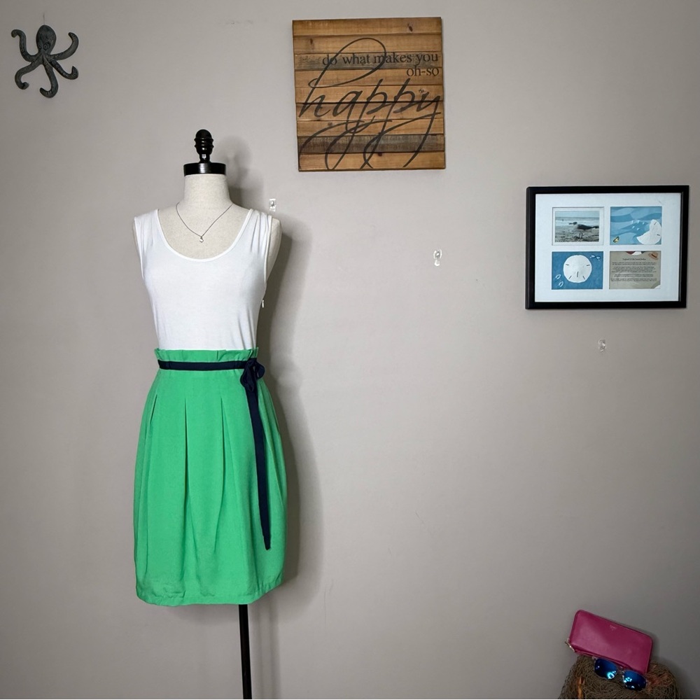 Pink‎ Martini Sleeveless Dress White Green Navy Size S